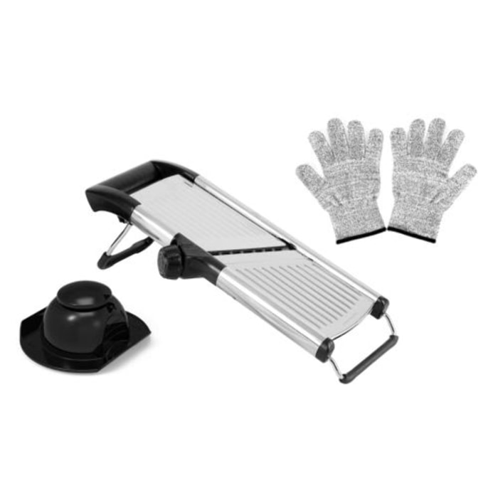 Mandoline professionnelle avec gants de protection