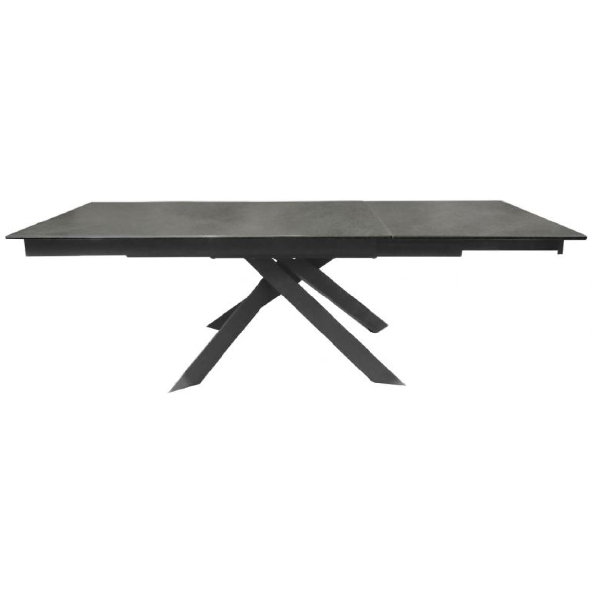 Table extensible céramique gris anthracite 160/240 cm - SPIDER