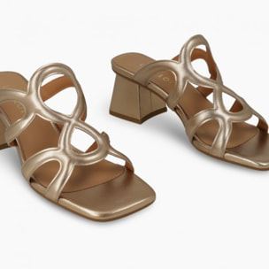 SANDALIAS DORADAS MIL5213-GO