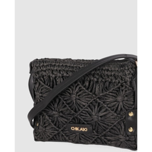 Bolso - Negro - Medida: 25 cm x 18 cm x 6 cm