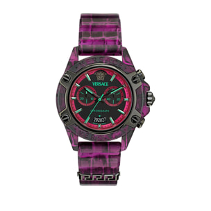 Versace Orologio Cronografo Al Quarzo Icon Active New