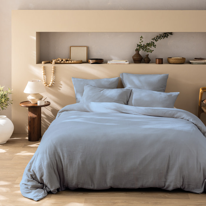 Parure de lit unie en coton, GAZE DE COTON