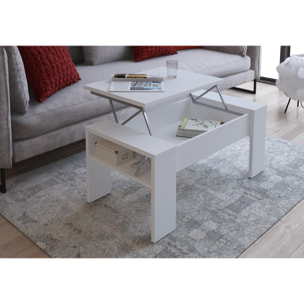 Tomasucci Table de rangement JAMES TOTAL WHITE