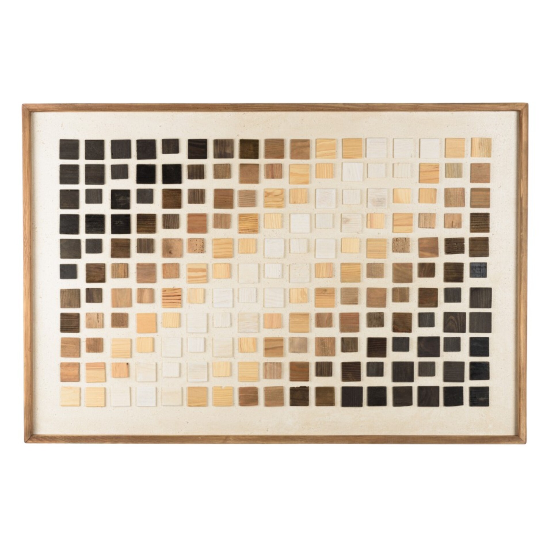 SANDY - Décoration murale 82x122cm dégradé de mosaïque en Pin recyclé