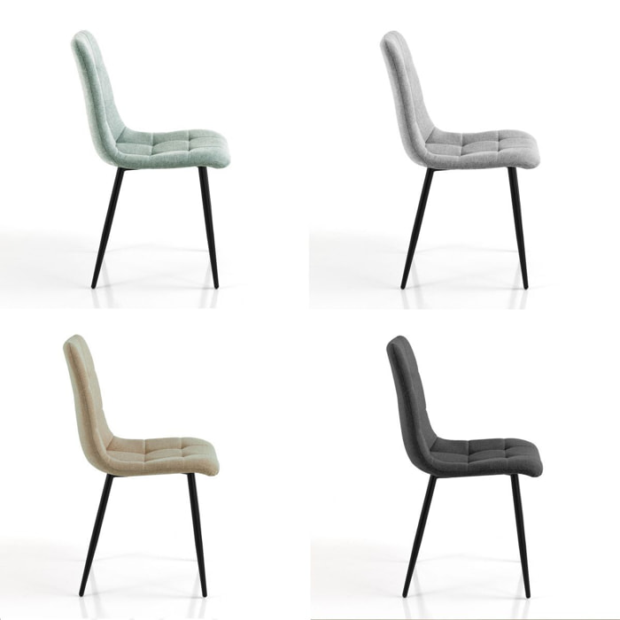 Tomasucci Ensemble de 4 chaises FAFFY EVO COLORS
