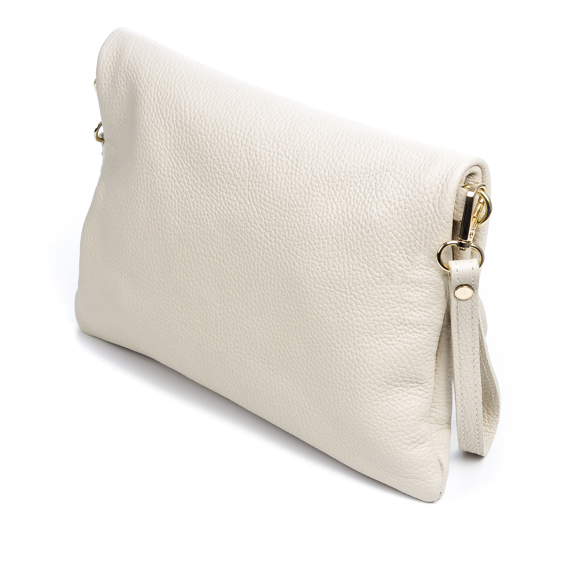 FIRENZE ARTEGIANI Borsa a Spalla da Donna Corinna. Vera Pelle Dollaro Made in Italy 29x5x20 Cm. Beige