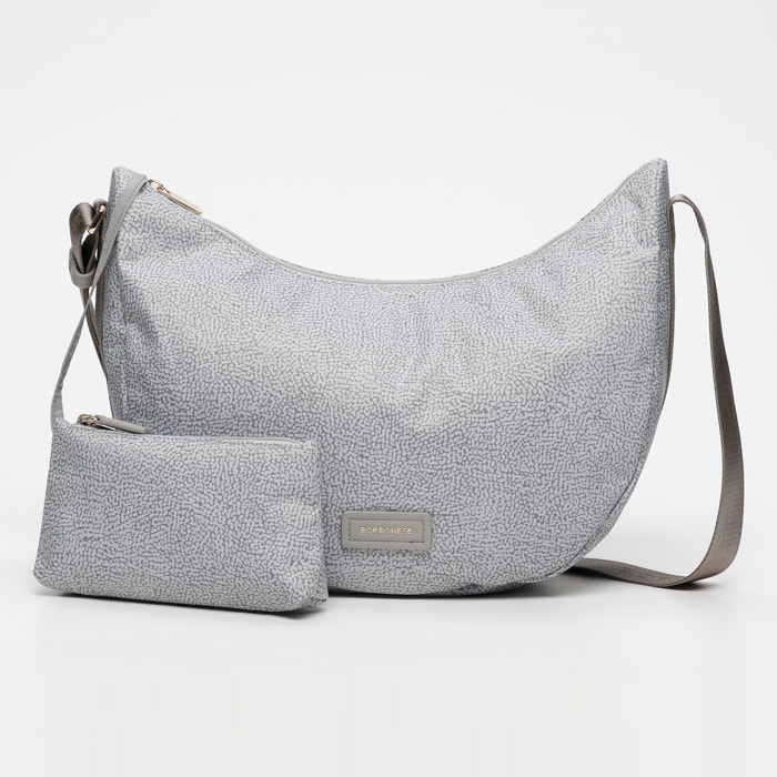 Borsa a tracolla Luna Flexos Soft - grigio chiaro e grigio