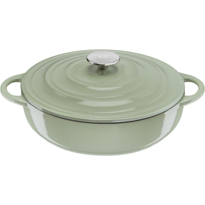 Cocotte TEFAL Fonte LOV sauteuse 28cm vert