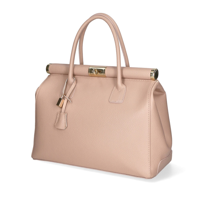 Borsa a mano da donna - Modello Aleria - Vera pelle - 35.0 x 26.0 x 16.0 cm