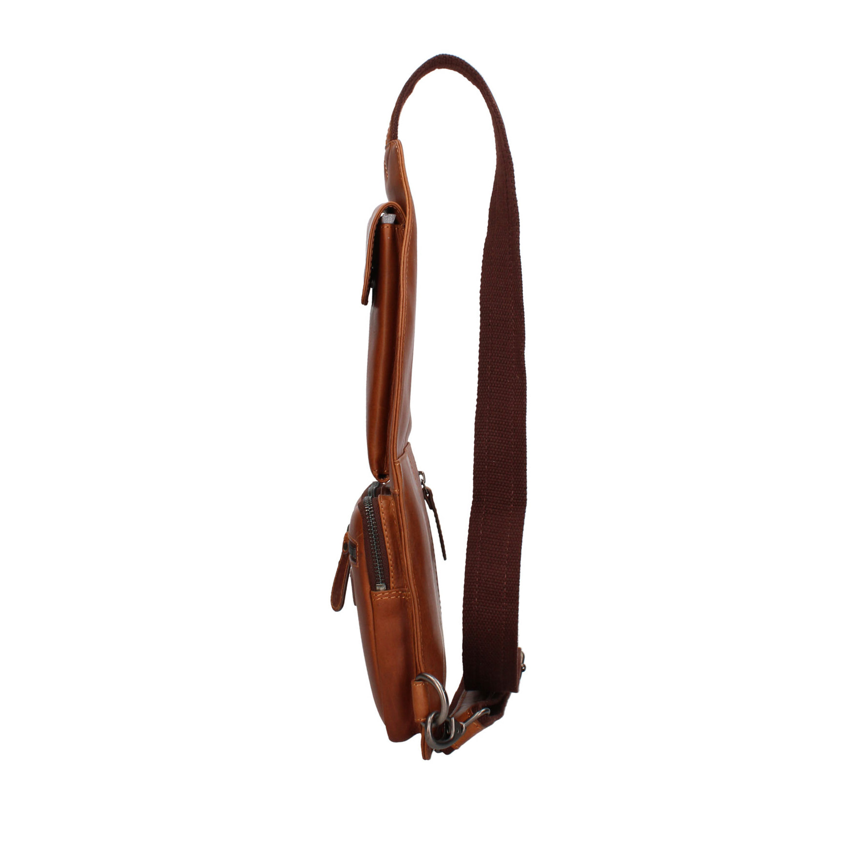 Marsupio  da uomo In Vera pelle Made in Italy 20x40x3 cm