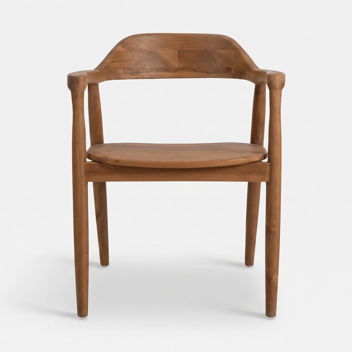 Chaise en bois de teck massif - Céline