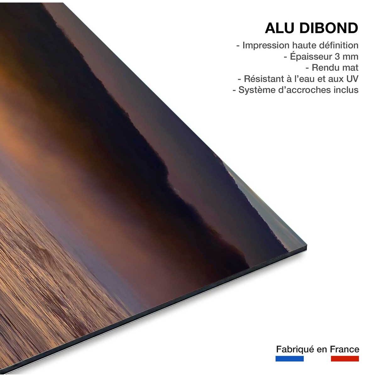 Tableau paysage ocean vue sur la rhune  Tableau alu Dibond