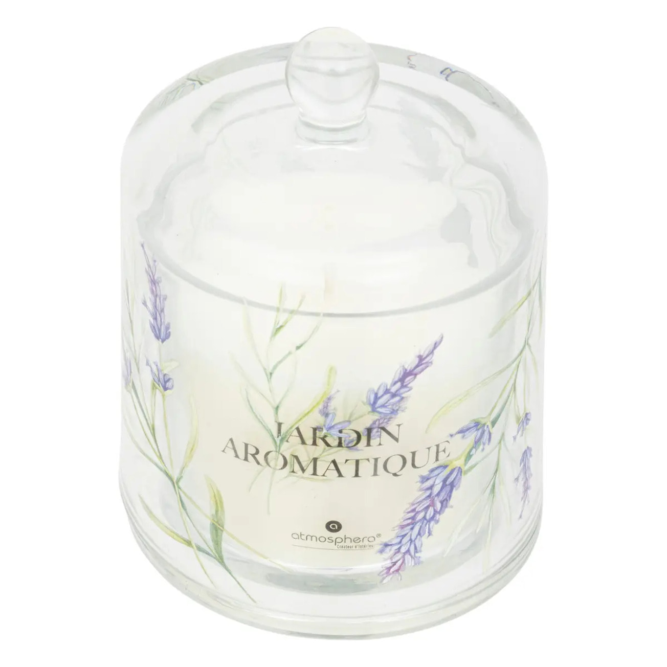 Bougie parfumée Oudy 240g avec cloche verre patchouli