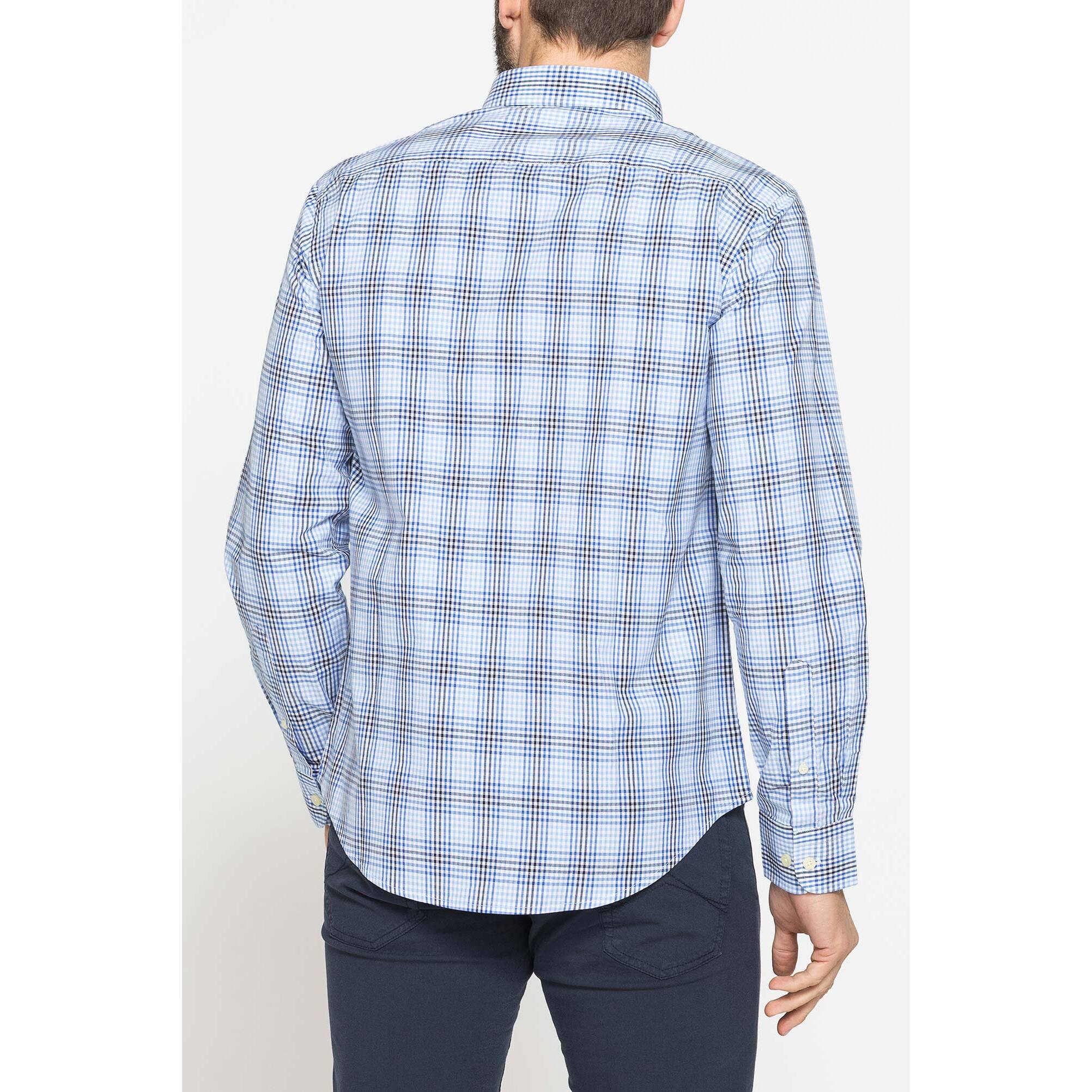 CAMICIA BUTTON-DOWN CON MANICA LUNGA E TASCHINO