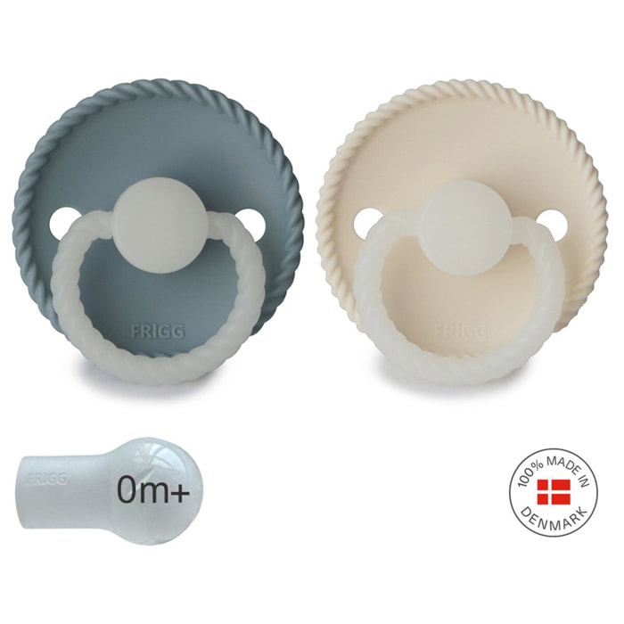 Frigg Pack 2 Chupetes Night Silicona Rope