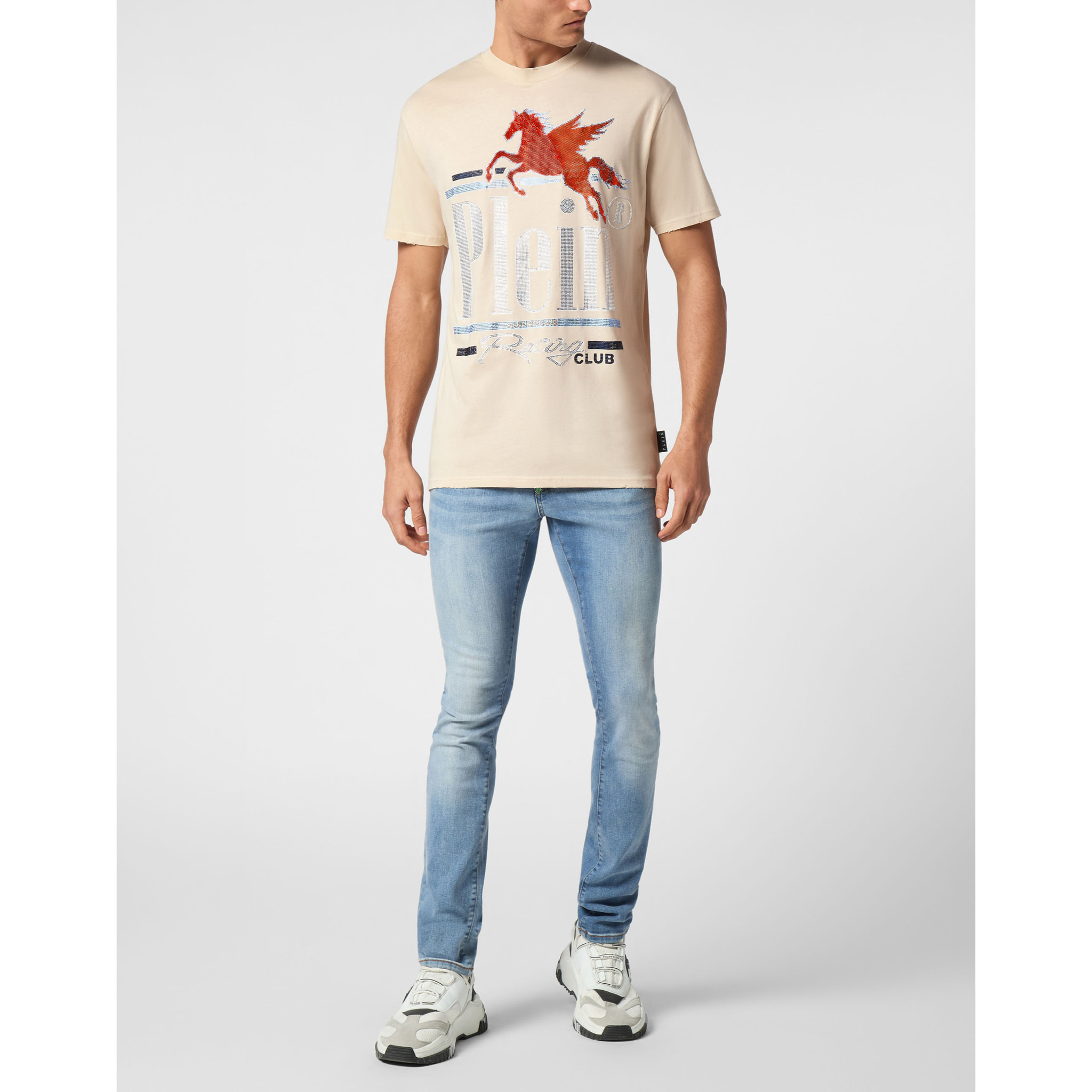 PHILIPP PLEIN Camiseta Cuello Redondo RACING