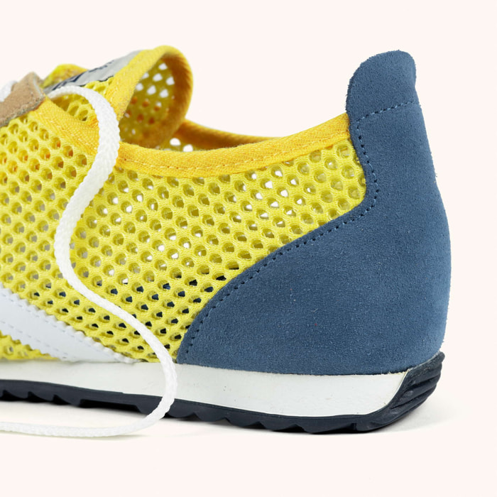 MUNICH OSAKA 578 Zapatillas Retro Running diseño vintage amarillo y azul