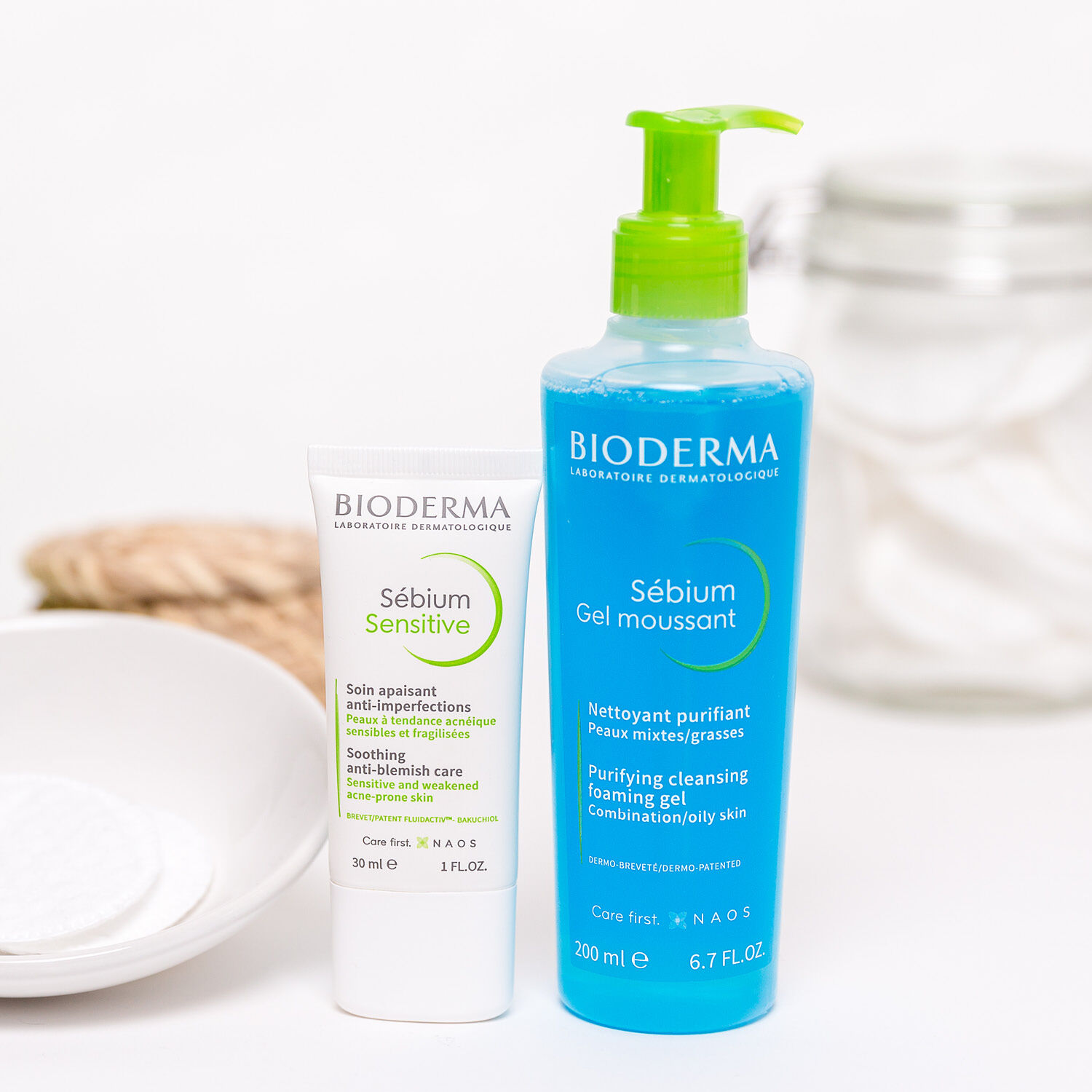 Sébium Gel Moussant - Nettoyant Purifiant Doux Peaux Mixtes à Grasses