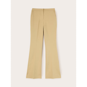 Motivi - Pantaloni flare in tessuto compatto - Beige