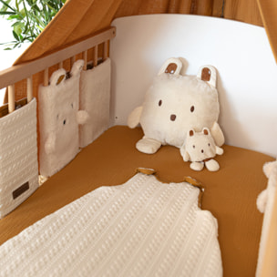 Gigoteuse bébé sans manches en jersey de coton - Crème