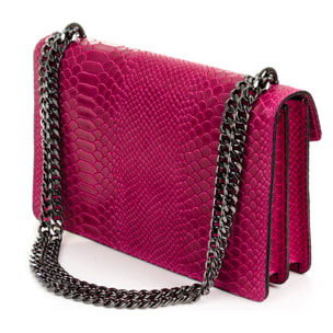 Luce Borsa a mano Donna.Pelle autentica Camoscio Inciso Serpente