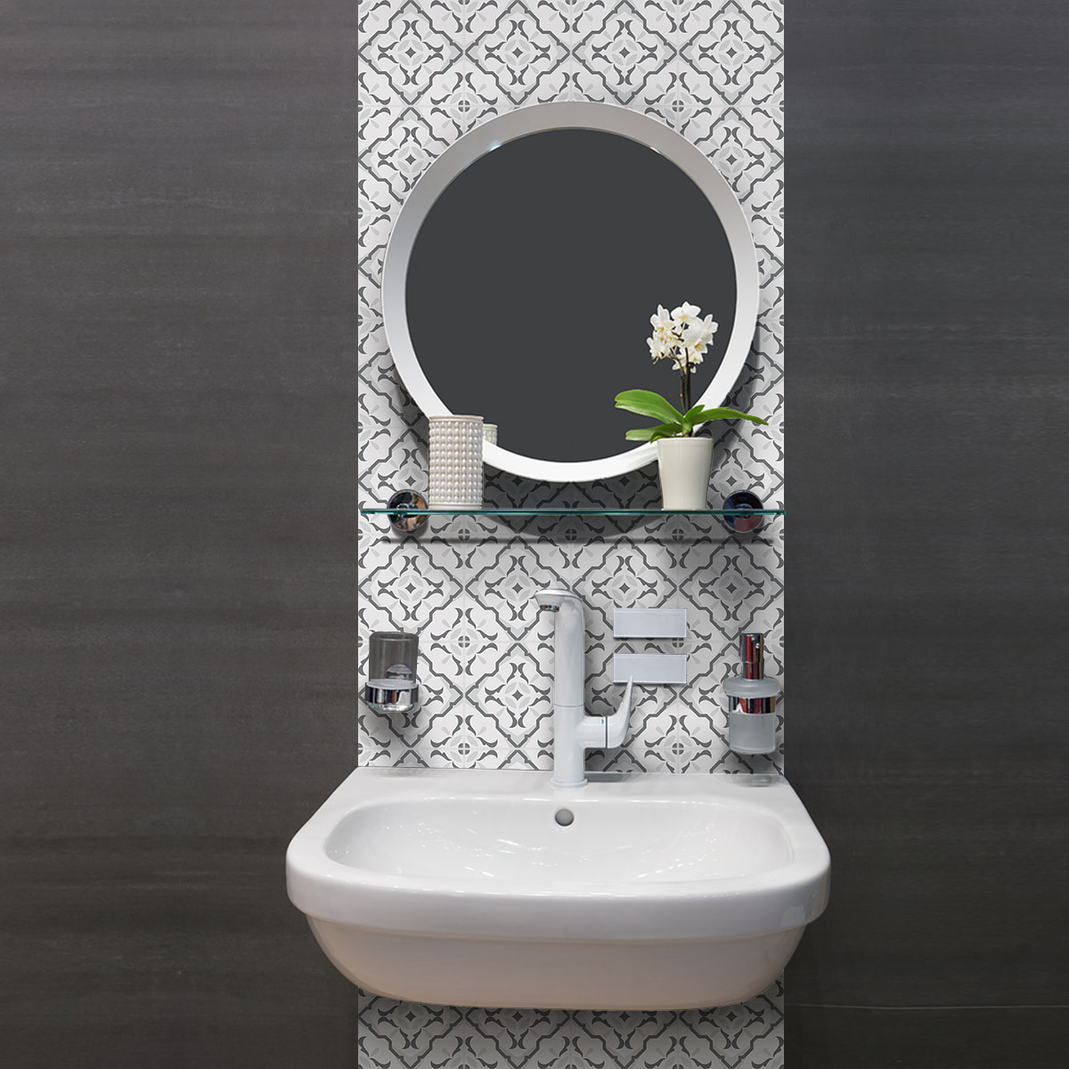 Stickers muraux - Sticker Mural Carrelage adhésif Cuisine Salle de Bain - 24 STICKERS CARRELAGES AZULEJOS THEREZA
