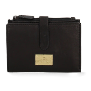 Portafoglio da donna in vera pelle - Modello False - Casual - 12.5 x 10.0 x 1.5 cm