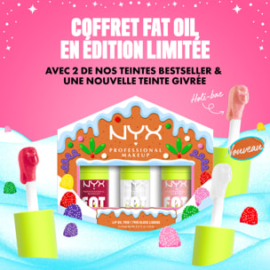 NYX Professional Makeup Collection Limitée Gingerbaddies Land Coffret Trio Fat Oil Gloss