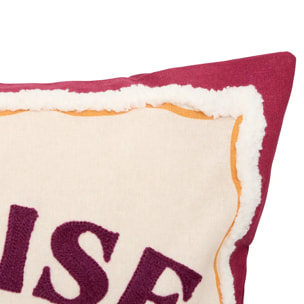 Coussin Bichette carré 40x40cm rouge