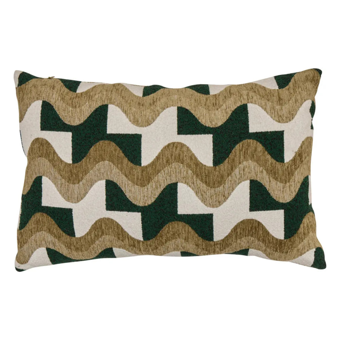 Coussin Floe vert Kaki 58x38cm