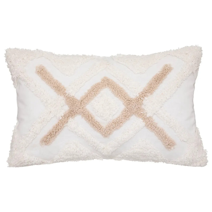 Housse de coussin "Atelier" blanc ivoire 30x50cm
