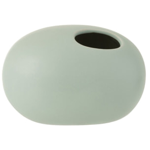 J-Line vase Ovale - céramique - vert pastel - large - Ø 10 cm