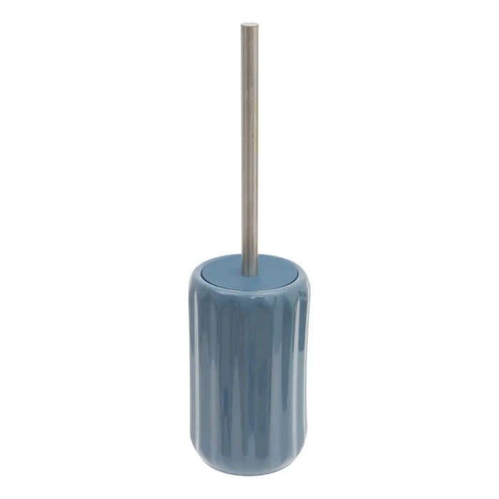 Brosse WC Colorama en céramique H.40cm bleu