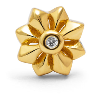 Orecchino Florencia Argento Placcato Oro