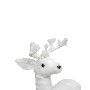 Décoration Noël, Renne debout, H 47 cm