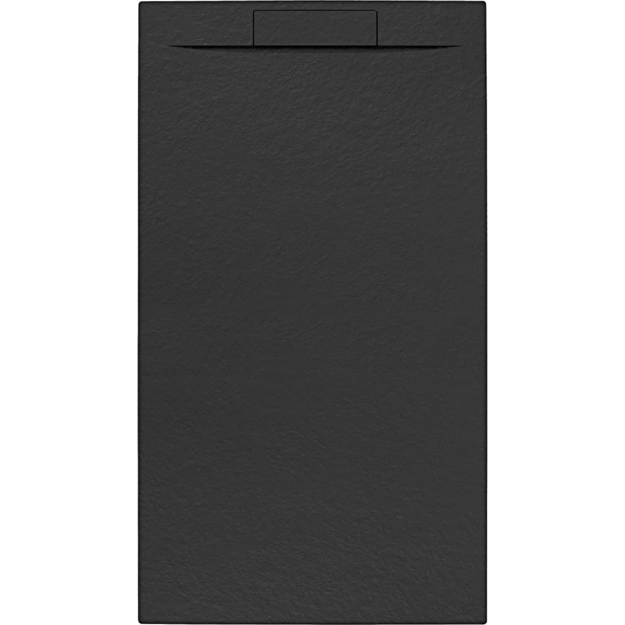 Fusion Receveur de douche 140x80cm en marbre coulé, Noir (SATFU14080G)