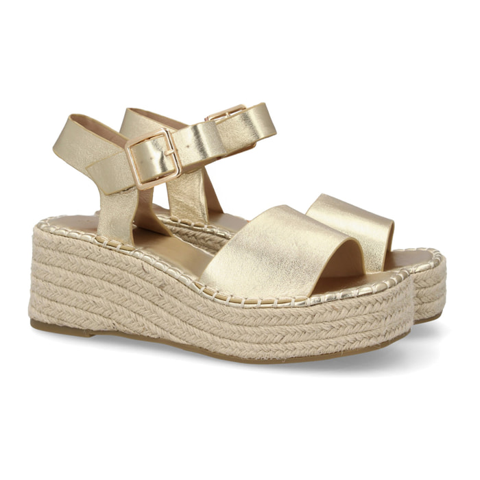 Sandalia cuña mujer cómoda verano