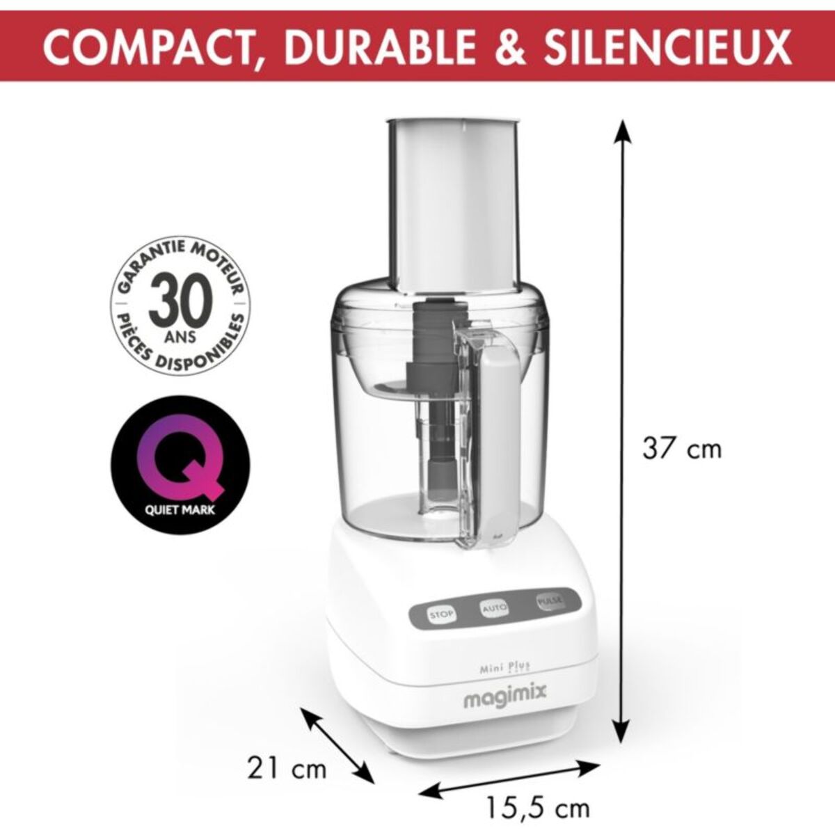 Robot multifonction MAGIMIX 18250F Mini Plus Blanc