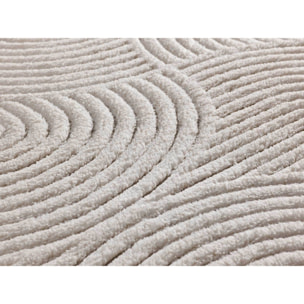 Alfombra lavable con relieve en color blanco Estilo, varias medidas disponibles