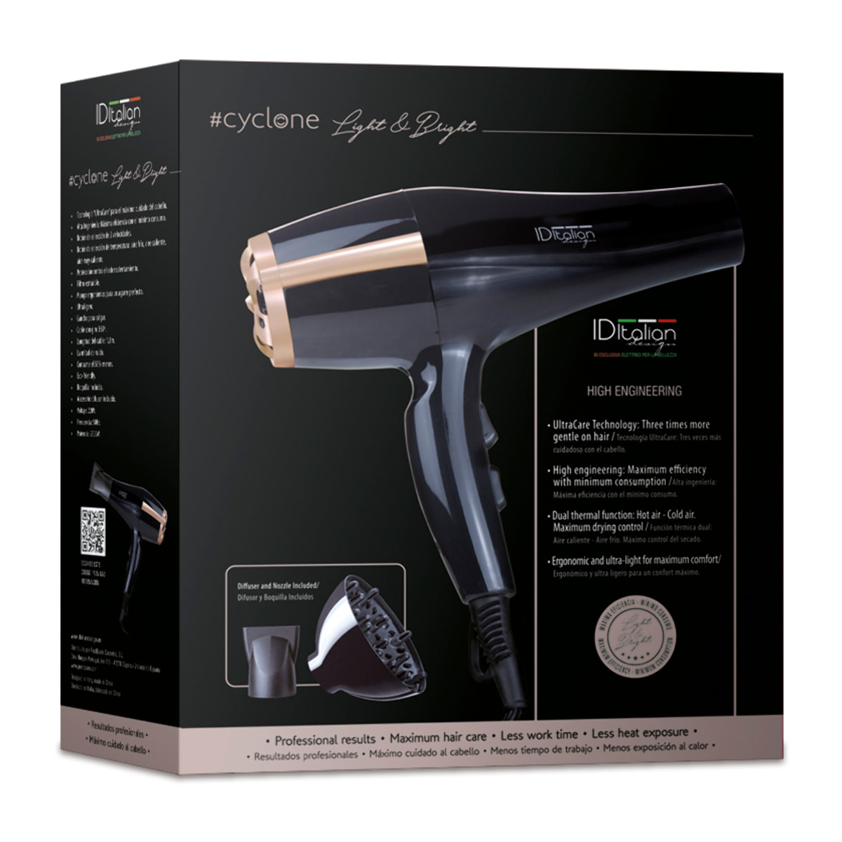 Asciugacapelli Cyclone Air Tech 2300 W Light And Bright