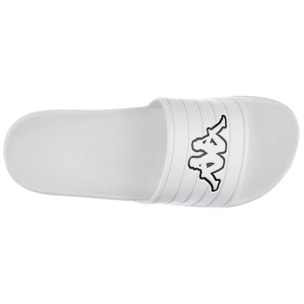 Kappa - Ciabatte Uomo Donna Bianco - Logo Noles