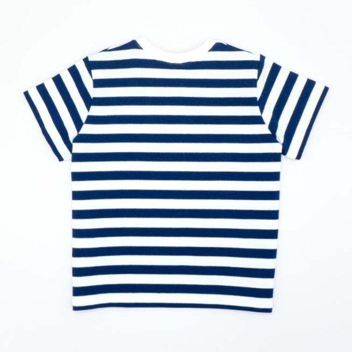 CAMISETA RAYAS CON ANCLA FLUOR