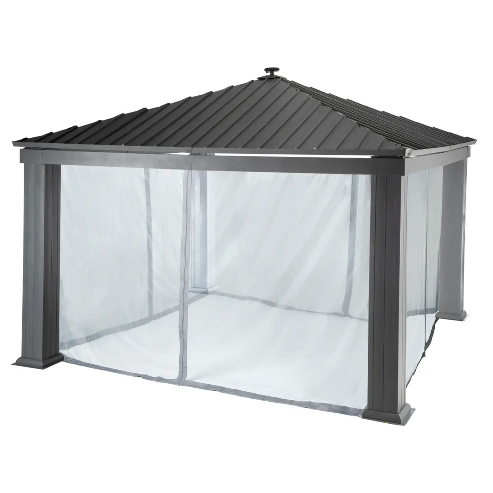 Moustiquaire pour tonnelle "Patia" ardoise 4x4m en polyester