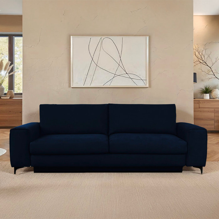 Canapé Velours Droit Fiesole - 3 Places