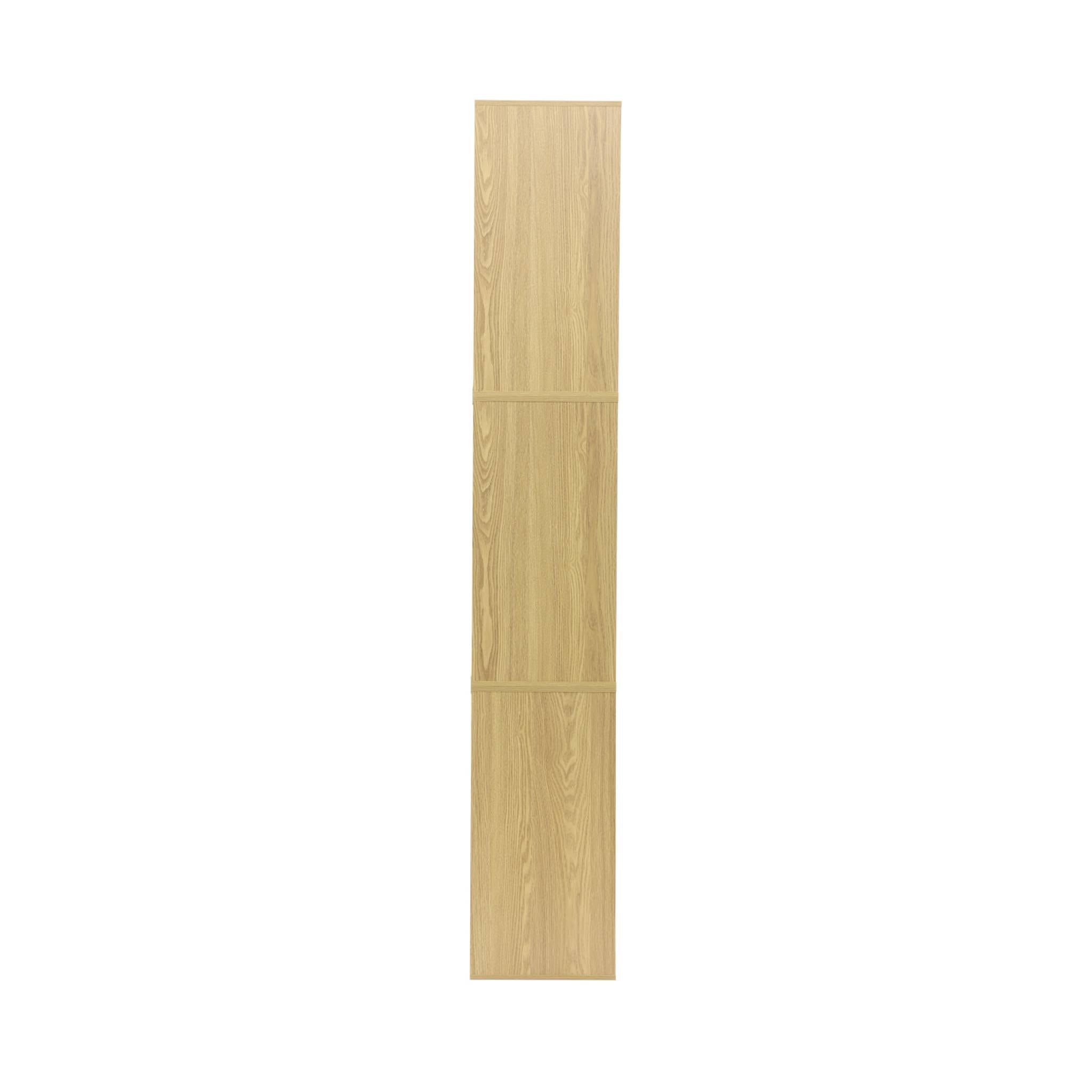 Etagère, bibliothèque modulable décor bois 3 éléments - 3 tiroirs 8 niches KOMPO