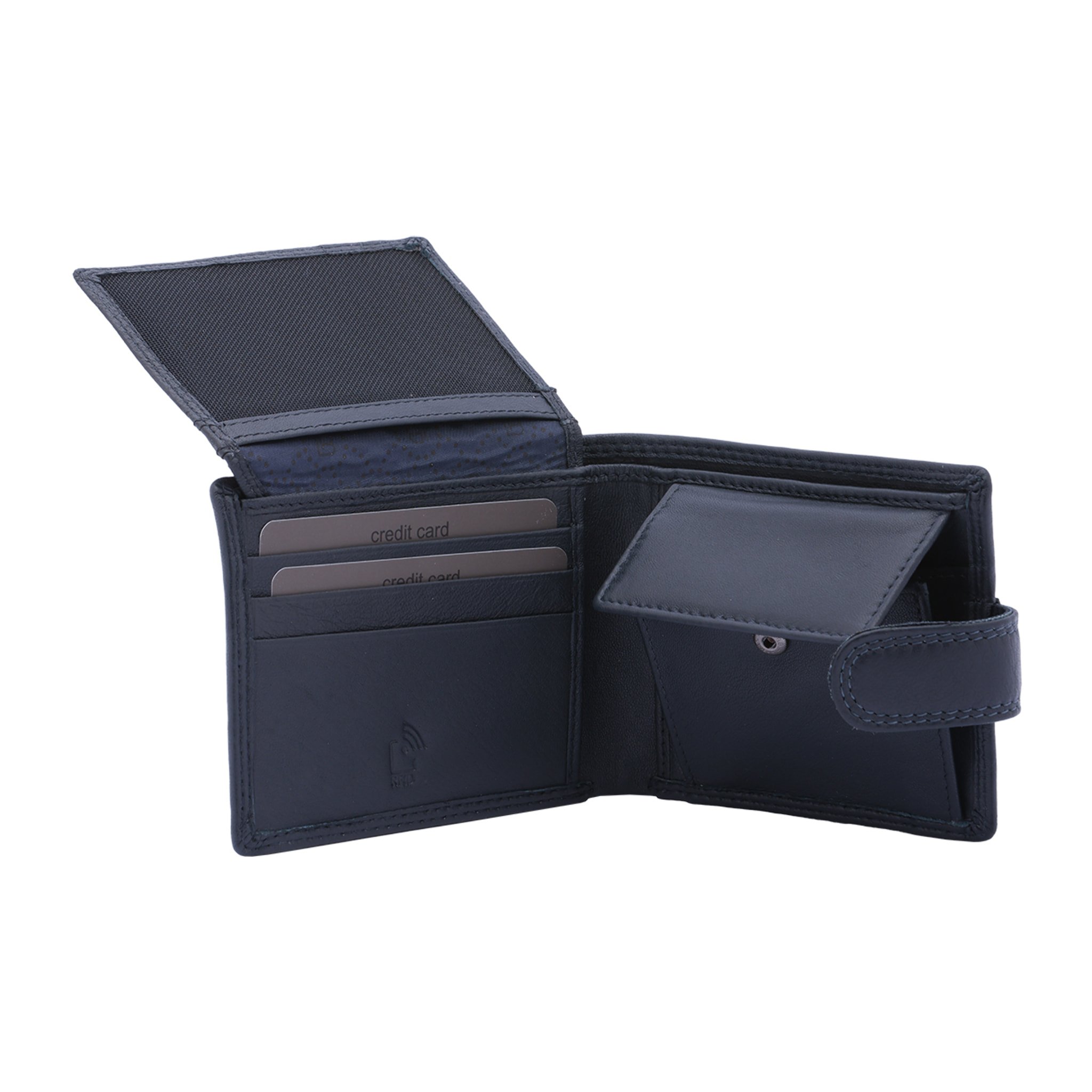 Portafoglio  da uomo In Vera pelle Made in Italy 9x11x2,5 cm