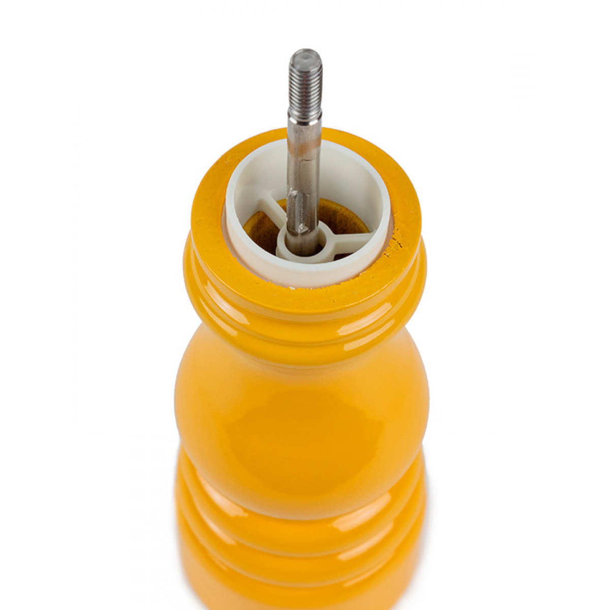 Moulin à sel manuel en bois laqué, jaune safran, 18 cm - 7in. Paris