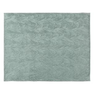 Plaid flanelle Ryo bleu 125x150cm