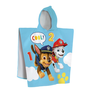 Cape de bain imprimée 100% coton, PAT PATROUILLE SUNSHINE