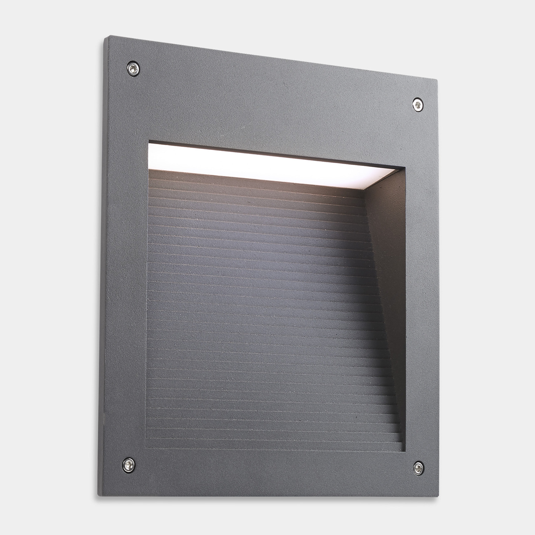 LEDS C4 Empotrable de pared IP66 MICENAS LED 27.5 SW 2700-3200-4000K ON-OFF Gris 1923lm